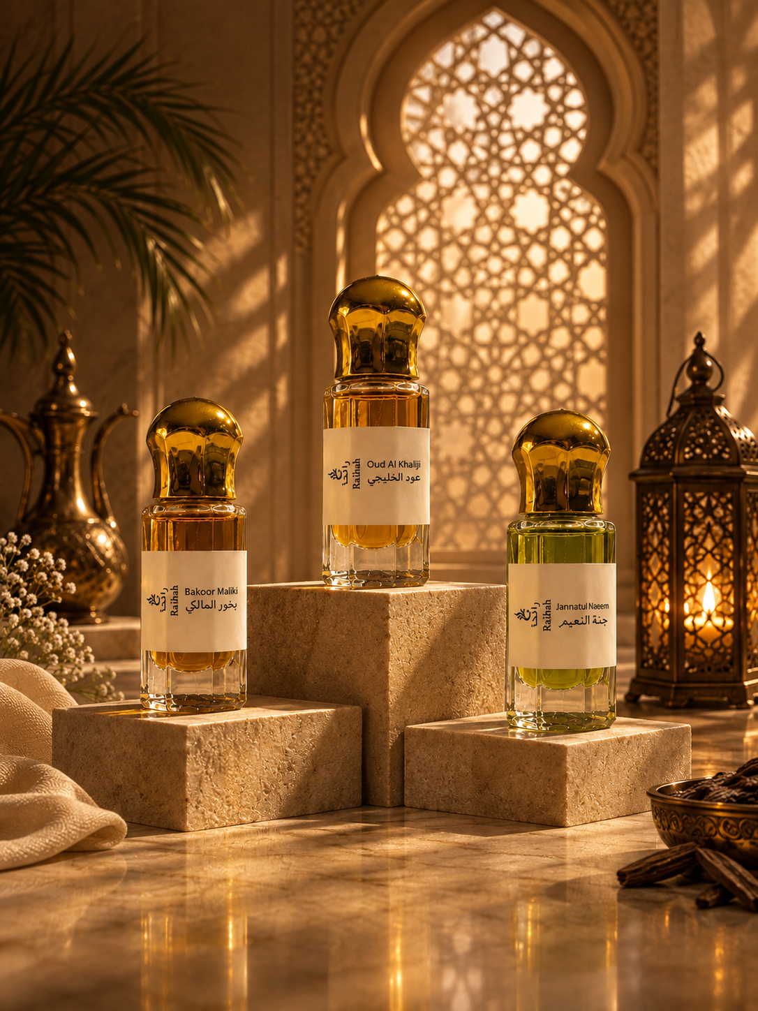 Arabian Heritage Collection Attar Trio featuring Bakoor Maliki, Oud Al Khaliji and Jannatul Naeem