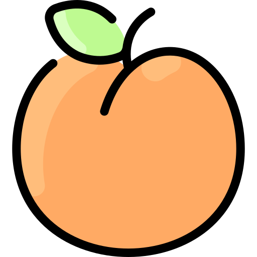 Apricot peach logo